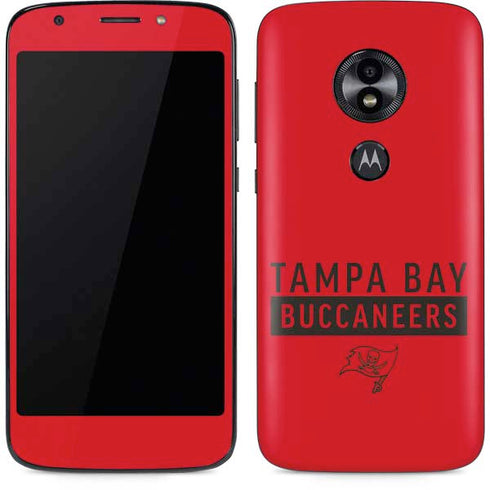 NFL Tampa Bay Buccaneers Red Performance Series Moto E5 Play Skin